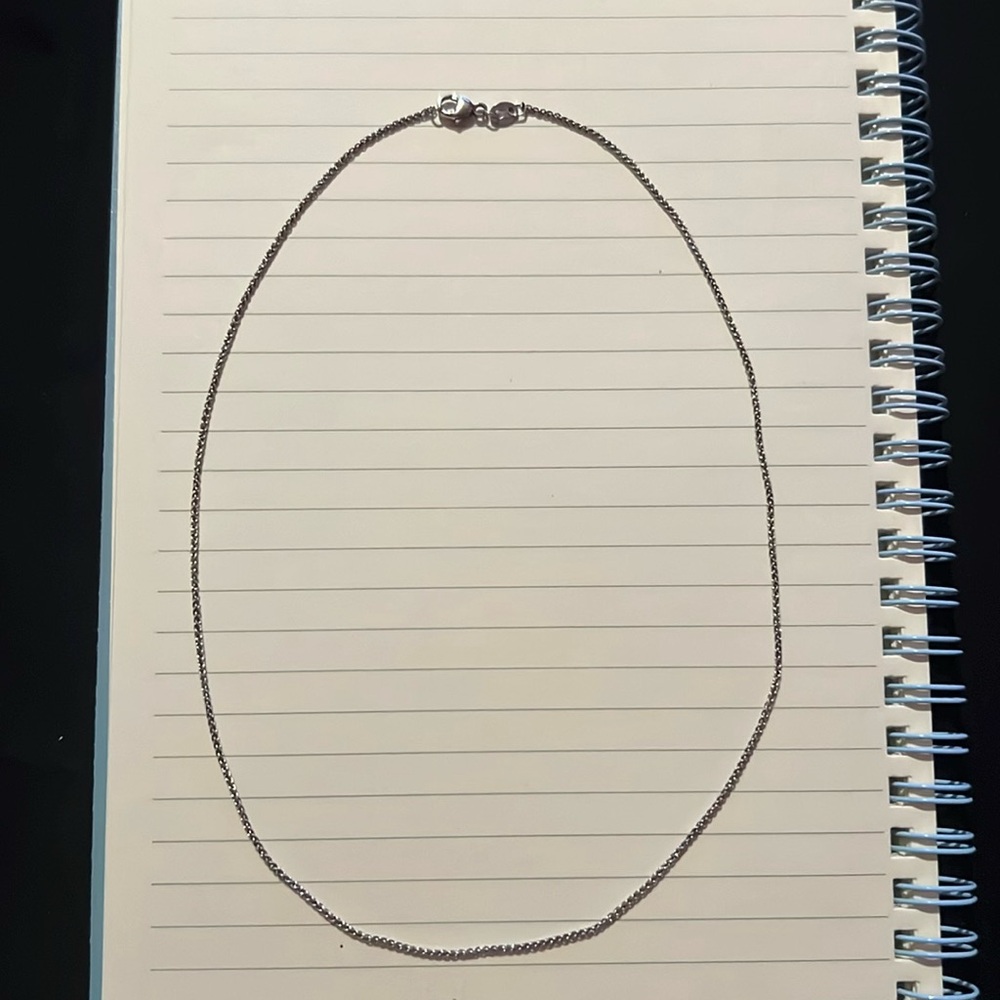 James Avery silver Fine Spiga Chain 16”
